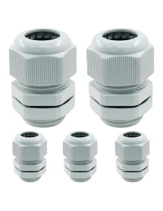 5 Conectores de Cable Impermeables NPT 3/4" PHITUODA Gris