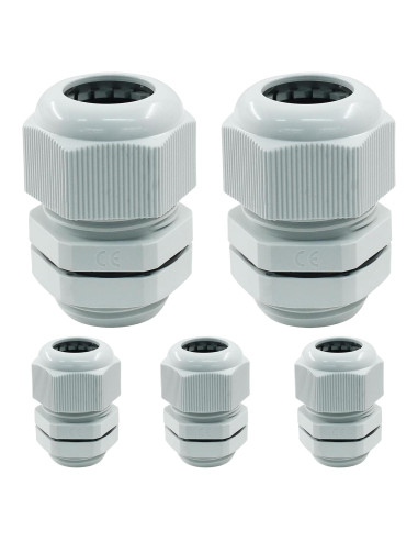 5 Conectores de Cable Impermeables NPT 3/4" PHITUODA Gris
