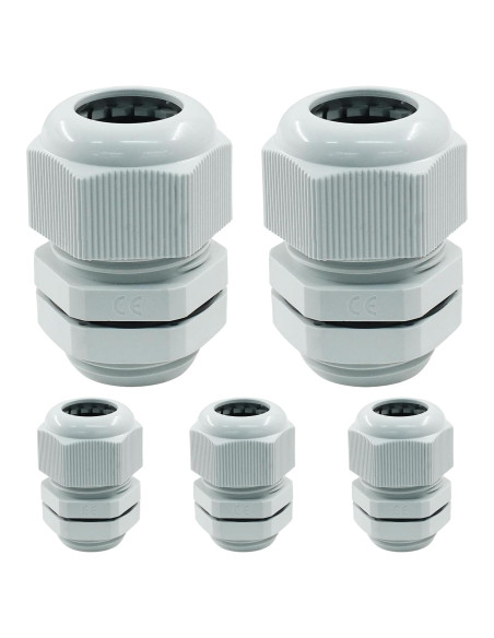5 Conectores de Cable Impermeables NPT 3/4" PHITUODA Gris