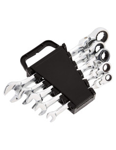 Juego de Llaves de Carraca Amazon Basics 5 Piezas Métricas