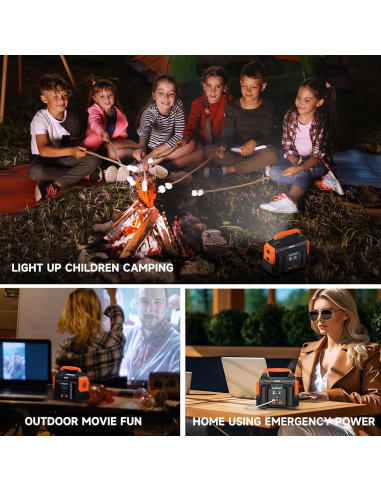 Estación de Energía Portátil Bailibatt 300W 257Wh para Camping