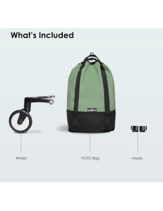 Bolsa de Almacenamiento BABYZEN YOYO Menta - Resistente y Compacta 2