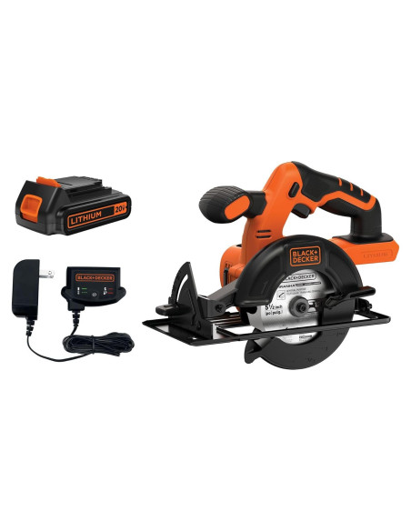 Sierra Circular Inalámbrica BLACK+DECKER 20V 13.97 cm con Batería