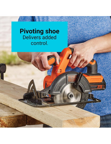 Sierra Circular Inalámbrica BLACK+DECKER 20V 13.97 cm con Batería