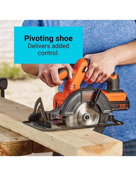 Sierra Circular Inalámbrica BLACK+DECKER 20V 13.97 cm con Batería