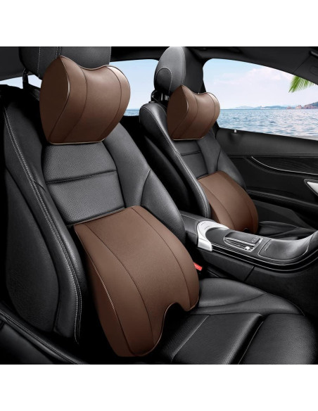 Almohada Lumbar ZLOHPAE de Espuma Viscoelástica - Marrón