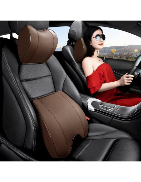 Almohada Lumbar ZLOHPAE de Espuma Viscoelástica - Marrón