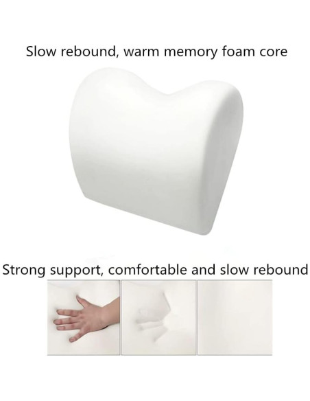 Almohada Lumbar ZLOHPAE de Espuma Viscoelástica - Marrón