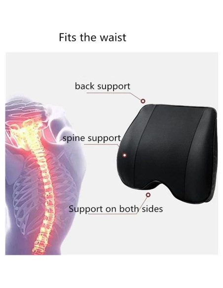 Almohada Lumbar ZLOHPAE de Espuma Viscoelástica - Marrón