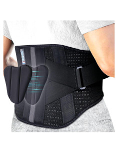 Cinturón de Soporte Lumbar TIMTAKBO XXXL Alivio Dolor Espalda