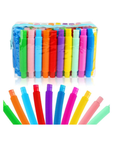 72 Tubos Pop Antiestrés Siwarm Juguetes Sensoriales