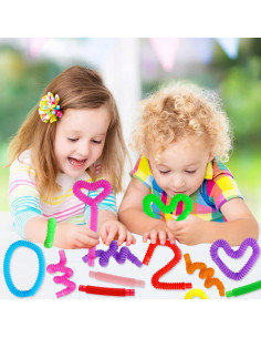 72 Tubos Pop Antiestrés Siwarm Juguetes Sensoriales 2