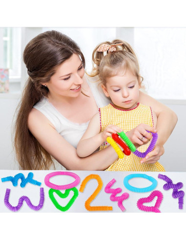 72 Tubos Pop Antiestrés Siwarm Juguetes Sensoriales