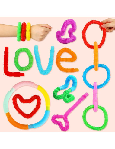 72 Tubos Pop Antiestrés Siwarm Juguetes Sensoriales