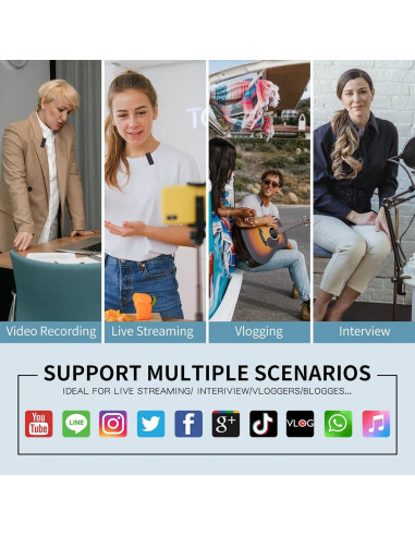 Micrófono Inalámbrico Mucrlex N9102S con Reducción de Ruido