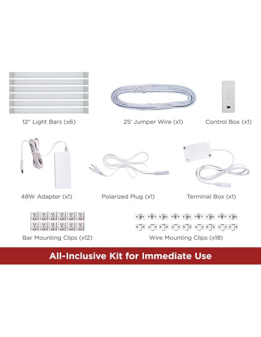 Kit de Iluminación Bajo Mueble BLACK+DECKER 6 Barras LED RGB