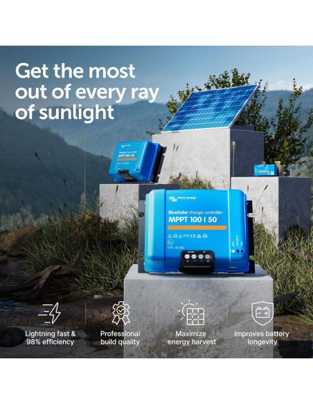 Controlador de Carga Solar MPPT Victron 100V 50A 12/24V