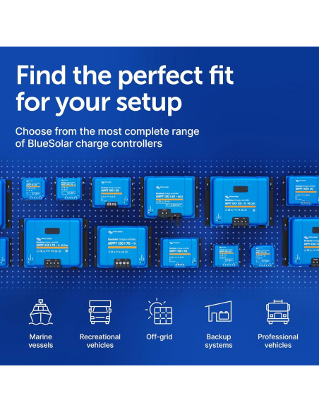 Controlador de Carga Solar MPPT Victron 100V 50A 12/24V