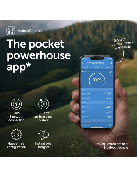 Controlador de Carga Solar MPPT Victron 100V 50A 12/24V