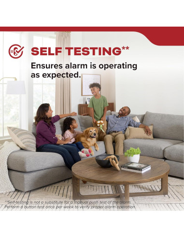 Detector de Humo Kidde 20SA10 Con Cable y Batería 10 Años