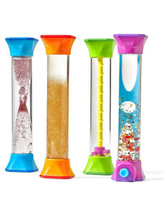 Tubos Sensoriales hand2mind Set de 4 Juguetes Calmantes