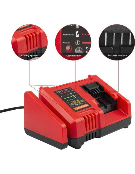 Cargador Rápido 20V BLACK+DECKER BDCAC202B Li-Ion