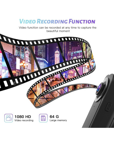 Cámara Corporal Kaysunlink A18 1080P con Tarjeta 64GB