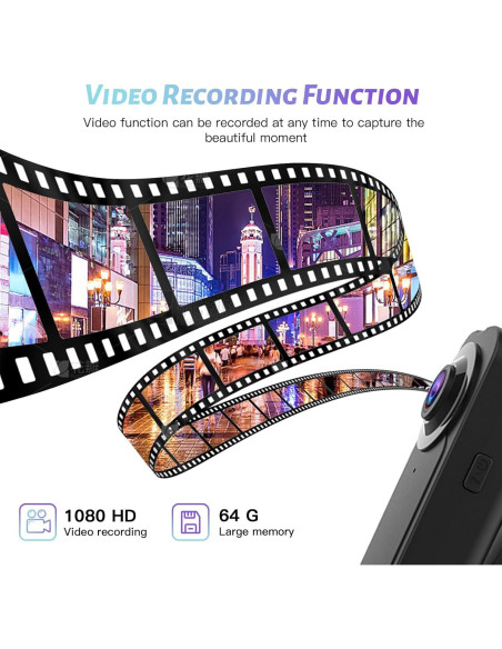 Cámara Corporal Kaysunlink A18 1080P con Tarjeta 64GB