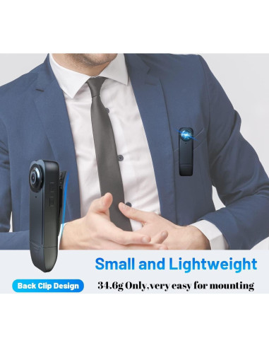 Mini Cámara Corporal Brathird F64 1080P HD 64GB Batería 6H