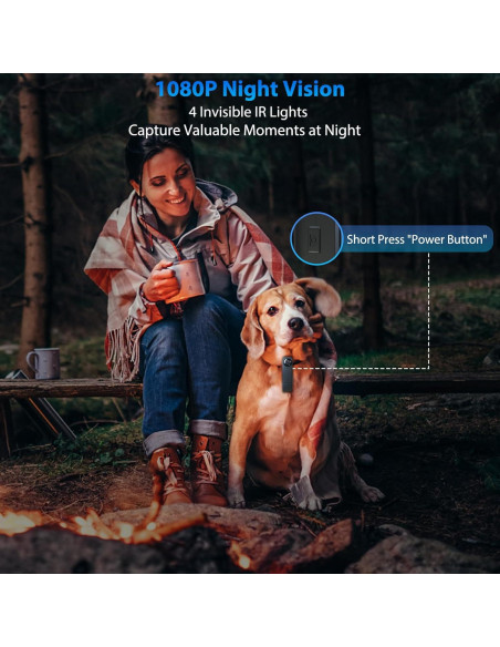 Mini Cámara Corporal Brathird F64 1080P HD 64GB Batería 6H