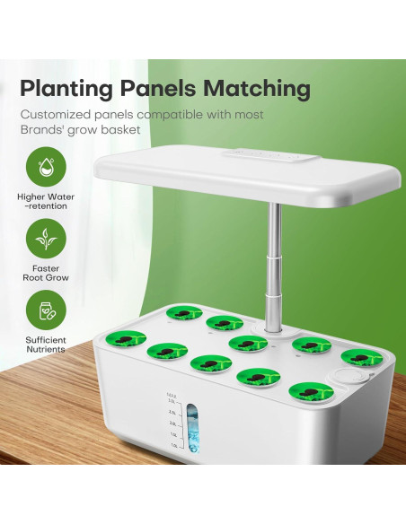 Cultivo Hidropónico Ahopegarden 10 Cápsulas con Luz LED