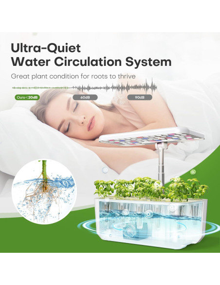 Cultivo Hidropónico Ahopegarden 10 Cápsulas con Luz LED