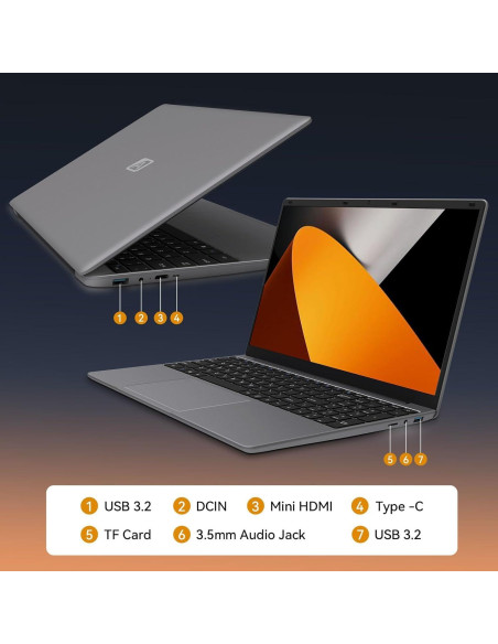 Laptop ApoloMedia 15.6" HD, Intel Celeron N5095, 12GB RAM