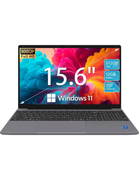 Laptop ApoloMedia 15.6" HD, Intel Celeron N5095, 12GB RAM