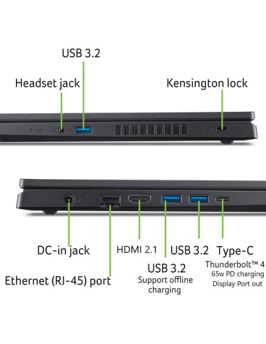 Laptop Gaming Acer Nitro V | Intel i5 | RTX 4050 | 15.6" FHD