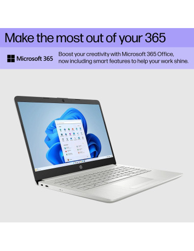 Laptop HP 14" HD, Intel Celeron N4120, 8GB RAM, 64GB eMMC