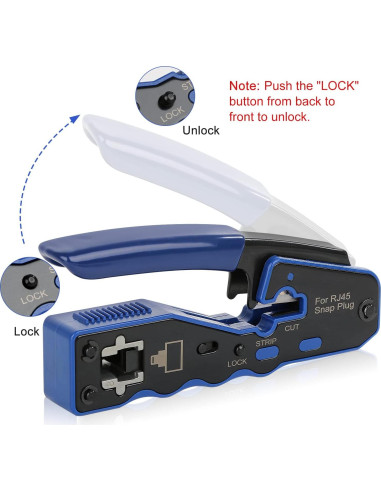 Kit de Crimpado RJ45 YWNEGWE con Probador y 20 Conectores