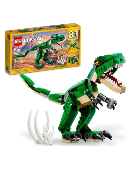 LEGO Creator Dinosaurio 3 en 1 T. rex Triceratops Pterodáctilo