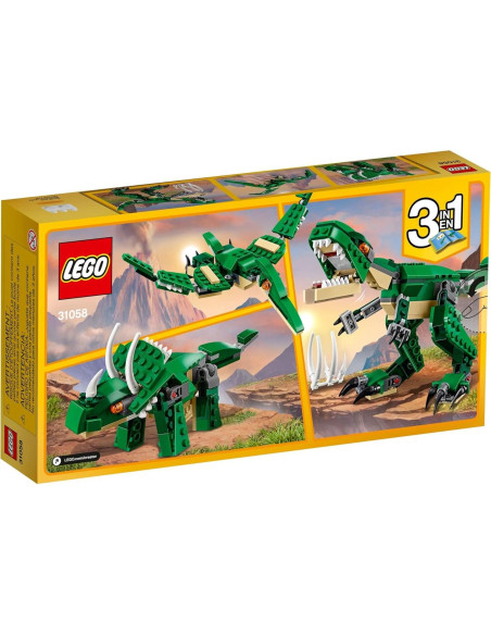 LEGO Creator Dinosaurio 3 en 1 T. rex Triceratops Pterodáctilo