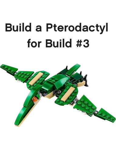 LEGO Creator Dinosaurio 3 en 1 T. rex Triceratops Pterodáctilo