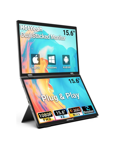 Extensor de Pantalla Triple HotYeah 15.6" 1080P USB-C HDMI