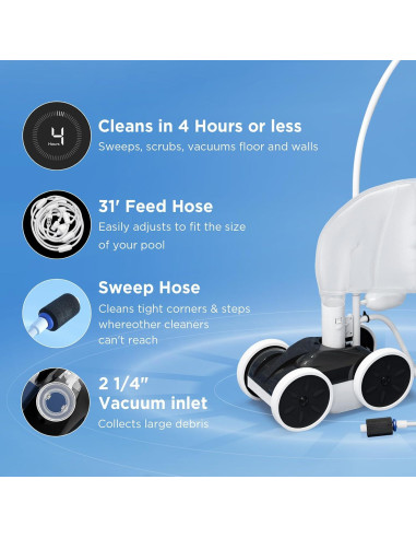 Aspiradora de Presión MAKHOON M-1PC para Piscinas 7.98 kg