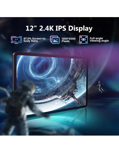 DOOGEE T40 PRO Tableta 12" Android 14, 20GB RAM, 512GB ROM