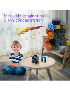 Bloques Magnéticos YouLaiYi FK100 48PCS Juguete Educativo 2