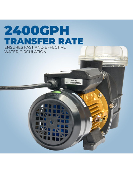 Bomba de Piscina XtremepowerUS 0.75HP Autocebante 2400GPH