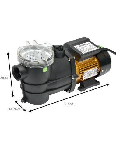 Bomba de Piscina XtremepowerUS 0.75HP Autocebante 2400GPH