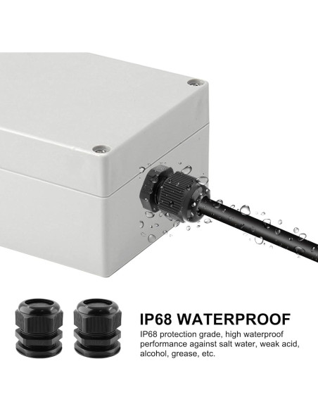 Paquete de 2 Conectores Estancos NPT 1-1/2" Rierdge IP68