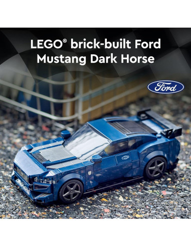 LEGO Ford Mustang Dark Horse 76920 - Coche de Juguete Azul
