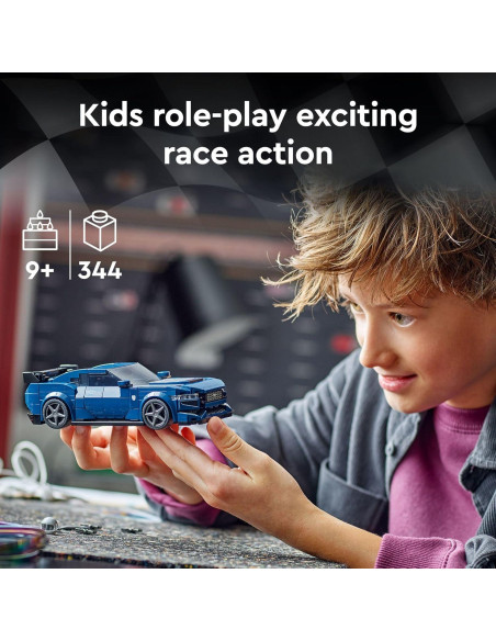 LEGO Ford Mustang Dark Horse 76920 - Coche de Juguete Azul