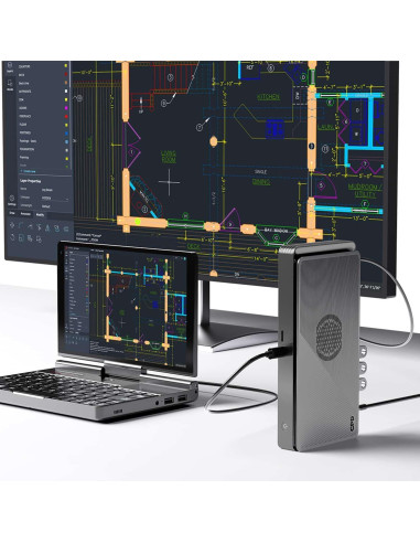 Estación de Acoplamiento eGPU GPD G1 2024 con Radeon 8GB